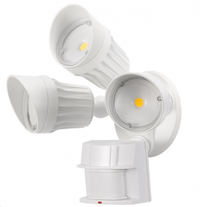 30W LED Three Heads Sensor Security Light    Code: SSL30W3HX